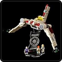 Display stand angled for Lego 75432 V-19 Torrent Fighter +minifigs slots (A1119)