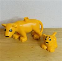 Lego Duplo Lions Pair - Lioness & Cub Minifigures