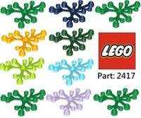 Lego Plant Leaves Part ID 2417 - Pack of 10 - NEW - Choose Your Colour