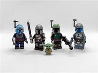 Lego Star Wars The Mandalorian, Boba Fett, Jango Fett and Bo Katan Minifigures