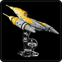 Display stand angled for Lego 75092-7877-7660-7141 Naboo Starfighter (A1125)