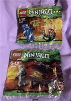 Sealed Lego Ninjago Polybag Sets 30085 Jumping Snakes & 30086 Hidden Sword 2012