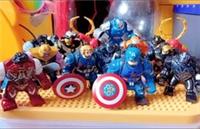 18pc Fun Marvel Avengers Ironman Figure Building Blocks Compatible to Lego Board
