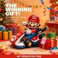 *NEW* Standard 72037 MOC Mario Kart - Mario & Standard Kart Building Blocks Set