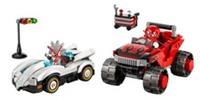 Lego Sonic Silver's Car vs Knuckles' Monster Truck 77118 BUILDS ONLY