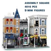 *NEW* UNBRANDED MOC 10255 CREATOR Assembly Square & 9 Figures Building Blocks