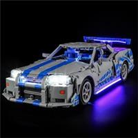 YEABRICKS LED Light Kit for Lego 42210 Nissan Skyline GT-R R34