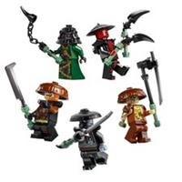 LEGO Ninjago Forbidden Five Minifigure Lot Rox, Kur, Zarkt, Nokt, Drix | New