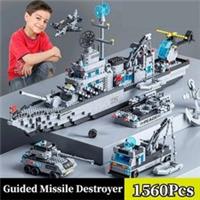 NEW Huge Navy War Ship Army Ship 1560PCS Model Warship 6 in 1 building block set