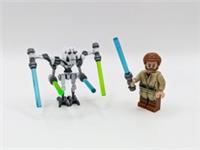Star Wars Custom Lego General Grievous and Obi-Wan Kenobi Minifigures