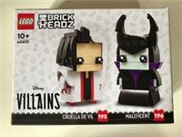 LEGO Brickheadz: Disney Cruella De Vil & Maleficent (40620) BNISB