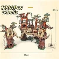 Star Wars Ewok Village (10236) 1990PCS Building Blocks w/ 17 Figures