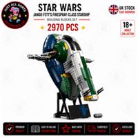 75409 Star Wars Jango Fett's Firespray-Class Starship 2970pcs UK STOCK
