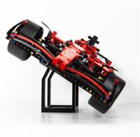 Display Stand for LEGO Technic Ferrari F1 42207 Angled Shelf Mount Black Plastic