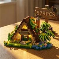479pcs Forest Cabin Mini Building Blocks Tree House Windmill DIY Model Building