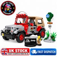 77984 Jurassic Park: Jeep Wrangler Building Blocks 1924pcs UK STOCK
