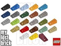 LEGO - Part 61409 - Slopes 2x1x(2/3) with 4 slots +NEW +SELECT COLOUR / QUANTITY