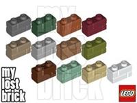 LEGO - Part 98283 - Brick 1x2 Masonry Profile + NEW + SELECT COLOUR / QUANTITY