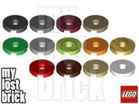 LEGO - Part 15535 - Tiles, Round 2x2 with Hole + NEW + SELECT COLOUR / QUANTITY