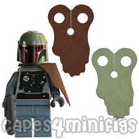 2 CUSTOM Boba Fett capes for your Lego Starwars minifigure / minifig - CAPE ONLY