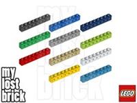LEGO - Part 3702 - Technic Bricks 1x8 with Holes + NEW +SELECT COLOUR / QUANTITY