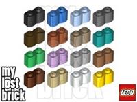 LEGO - Part 30136 - Bricks 1x2 with Log Profile + NEW + SELECT COLOUR / QUANTITY