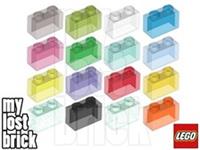 LEGO - Part 3065 - Transparent Bricks 1x2 (SINGLE) + NEW + SELECT COLOUR / QTY
