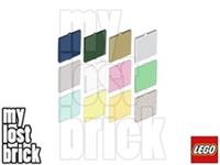 LEGO - Part 60601 - Glass for Window 2x2 + NEW + SELECT COLOUR / QUANTITY