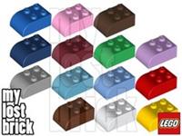 LEGO - Part 6215 - Bricks 2x3 with Curved Top + NEW + SELECT COLOUR / QUANTITY