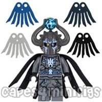 2 CUSTOM capes for your Lego Lord Krakenskull. Various cape colours available.