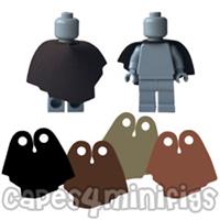 4 CUSTOM fabric PLAIN UNPRINTED capes for your Lego Han Solo - CAPE ONLY