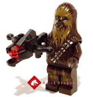 Lego Star Wars Chewbacca with bowcaster stud shooter from set 75365