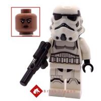 LEGO Star Wars Imperial Stormtrooper (Female, Reddish Brown Head) from set 75387