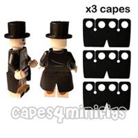 3 CUSTOM tailcoats for your Lego Joker minifigure. CAPES ONLY