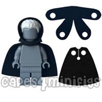 2 sets of CUSTOM Capes/Large over hair HOOD for your Lego minifigures CAPES ONLY