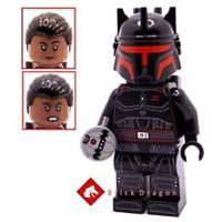 Lego Star Wars Moff Gideon with helmet hair and Thermal Detonator parts 75386