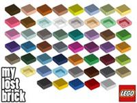 LEGO - Part 3070 - Tiles 1x1 (Pack of 5) + NEW + SELECT COLOUR