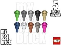 LEGO - Part 11610 - Cone Inverted 1x1 with Bar (Pack of 5) + NEW + SELECT COLOUR