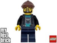 LEGO City - Race Truck Driver Minifigure Flat Cap from set 60406 (cty1743) - NEW