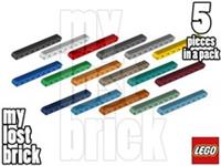 LEGO - Part 40490 - Technic Beams 1x9 Thick (Pack of 5) + NEW + SELECT COLOUR