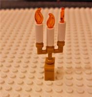 LEGO (73117) CANDELABRA,STAND,CANDLES (37762),FLAME(37775) 13 PIECES IN EACH NEW