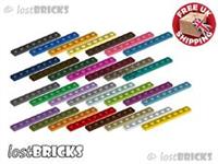 LEGO - Part 3460 - Plates 1x8 (Pack of 5) + NEW + SELECT COLOUR