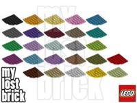 LEGO - Part 6003 - Round Corner Plates 6x6 + NEW + SELECT COLOUR + FREE POSTAGE