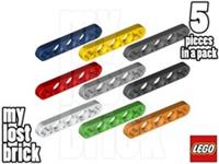 LEGO - Part 11478 / 44864 - Technic Lever 1x5 (Pack of 5) + NEW + SELECT COLOUR