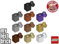 LEGO - Part 20310 - Bricks 1x1 with Scroll (Pack of 5) + NEW + SELECT COLOUR
