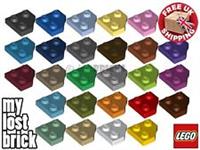 LEGO - Part 26601 - Wedge Plates 2x2 Cut Corner (Pack of 5) + NEW +SELECT COLOUR