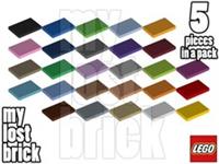 LEGO - Part 26603 - Tiles 2x3 (Pack of 5) + NEW + SELECT COLOUR