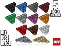 LEGO - Part 30503 - Wedge Plates 4x4 Cut Corners (Pack of 5) +NEW +SELECT COLOUR