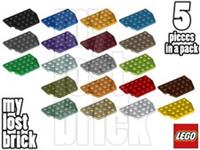LEGO - Part 32059 - Plates 4x6 Cut Corners (Pack of 5) + NEW + SELECT COLOUR