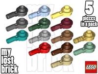 LEGO - Part 32828 - Plates 1x1 Round with Shaft (Pack of 5) + NEW +SELECT COLOUR